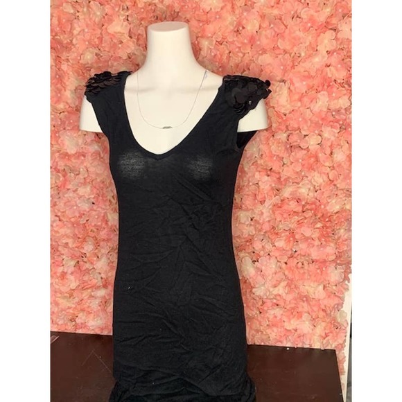 Romeo & Juliet Couture Large Black Mini Dress - Picture 1 of 5